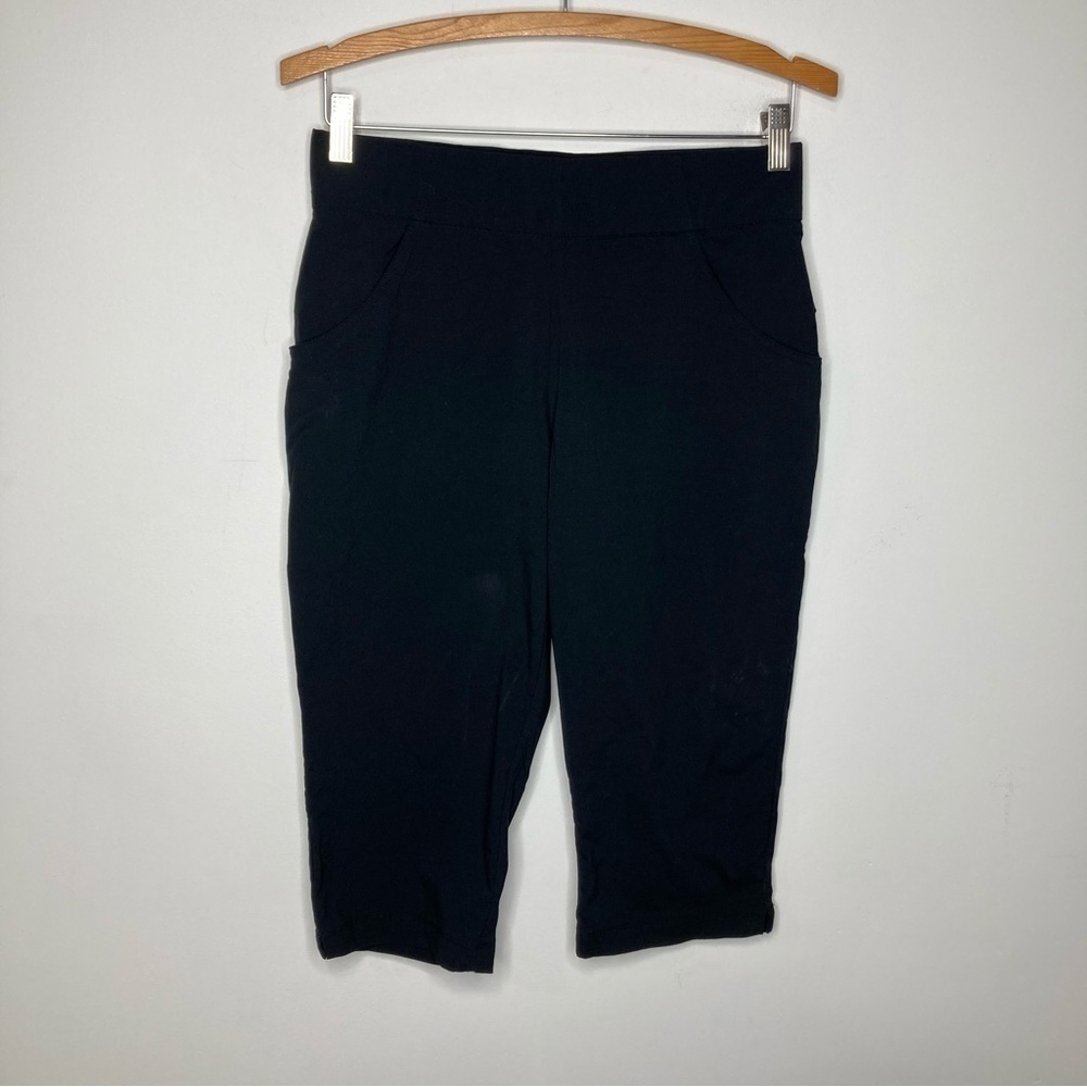 Columbia black capris long shorts size medium